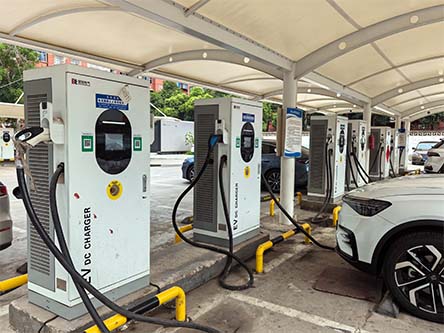 ev charging station in parking lots