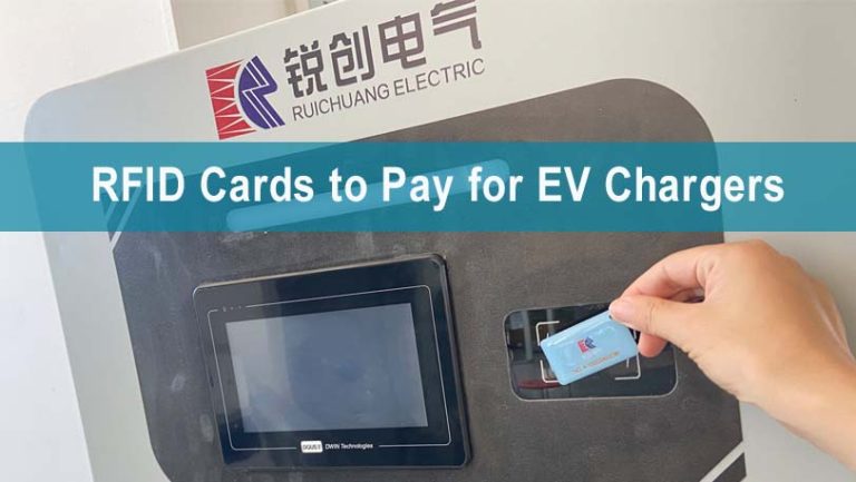 RFID cards to pay for their EV charges