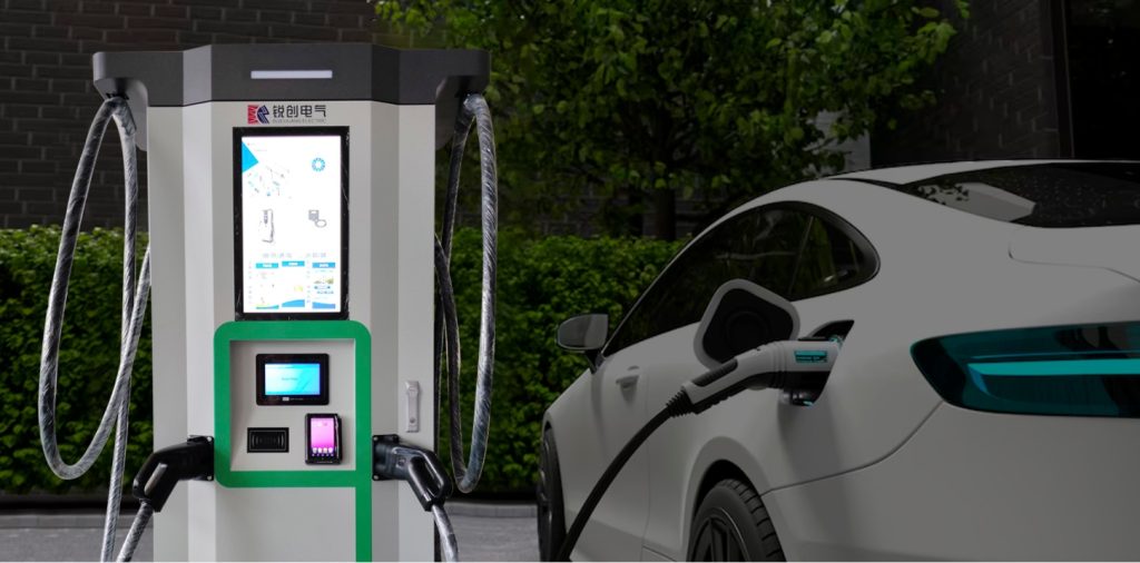 advertising EV charging station